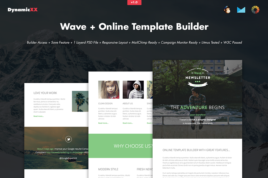 Wave + Online Template Builder
