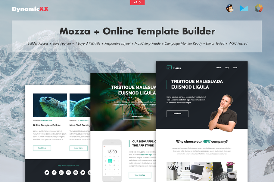 Mozza + Online Template Builder