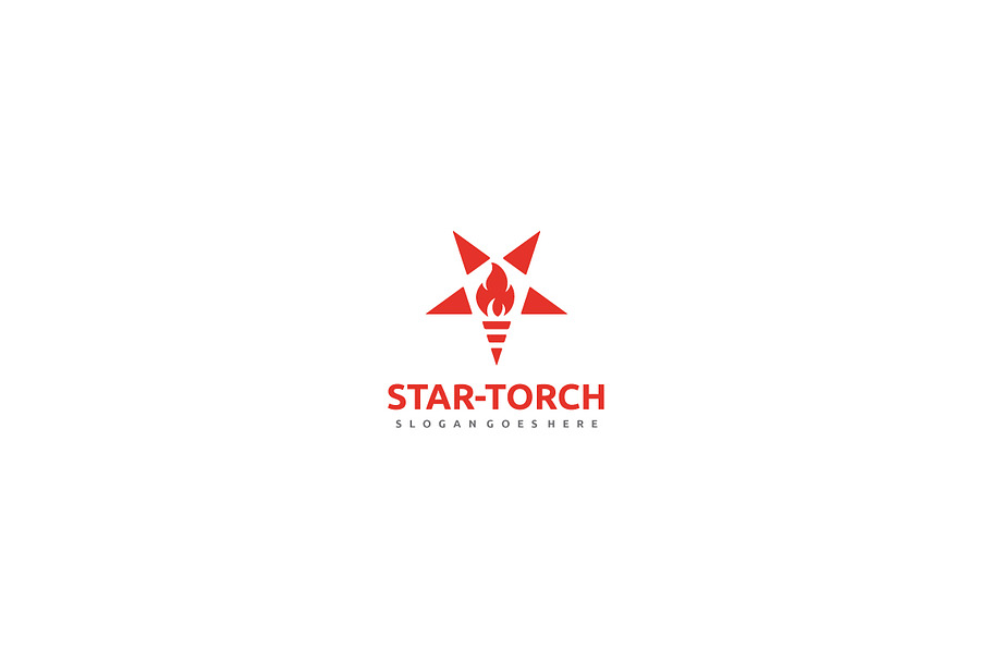 Torch Star Logo in Logo Templates - product preview 8