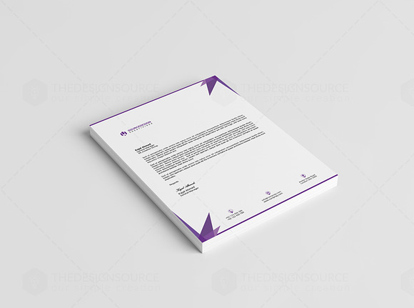 Abstract Letterhead Design in Stationery Templates - product preview 2