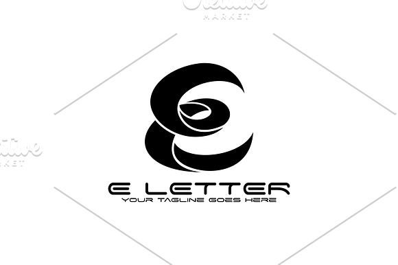 E Letter in Logo Templates - product preview 6