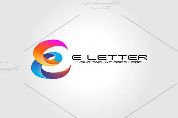 E Letter in Logo Templates - product preview 8