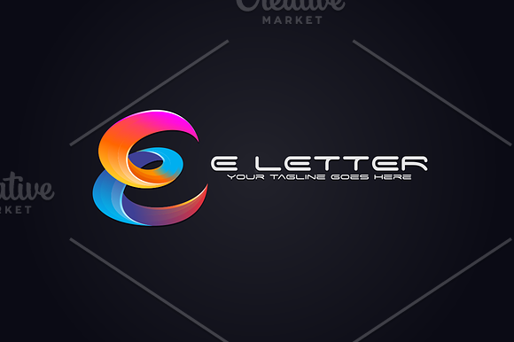 E Letter in Logo Templates - product preview 10