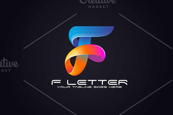 F Letter in Logo Templates - product preview 4