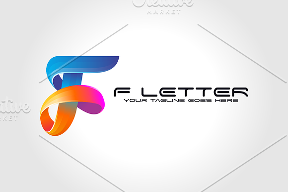F Letter in Logo Templates - product preview 7