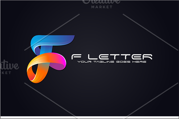 F Letter in Logo Templates - product preview 9