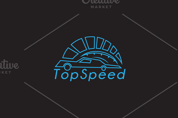 Top Speed Logo in Logo Templates - product preview 3