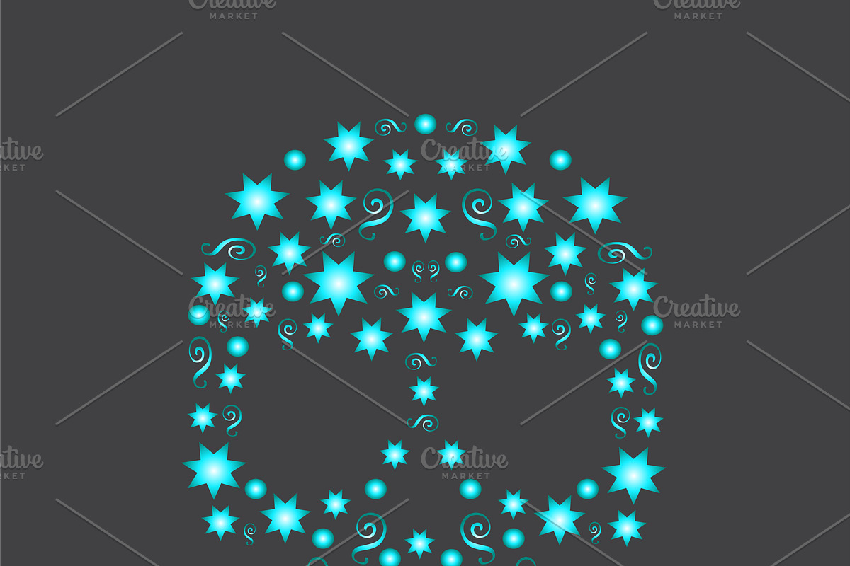 Skull vector stars in Graphics - product preview 8