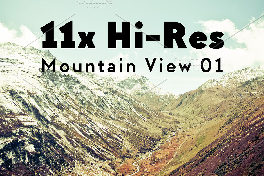 11x Hi-Res The Alps Mountain View I in Objects - product preview 8