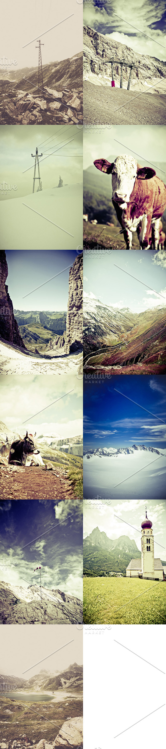 11x Hi-Res The Alps Mountain View I in Objects - product preview 1