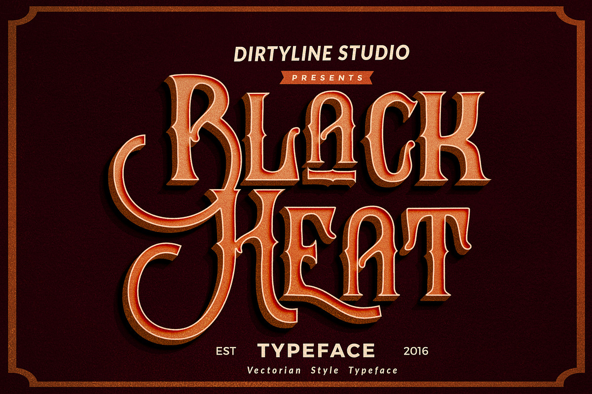 Black Heat in Display Fonts - product preview 8