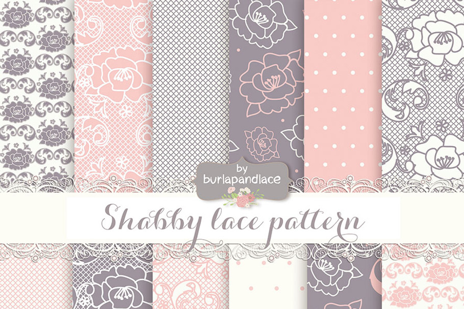 Shabby lace pattern