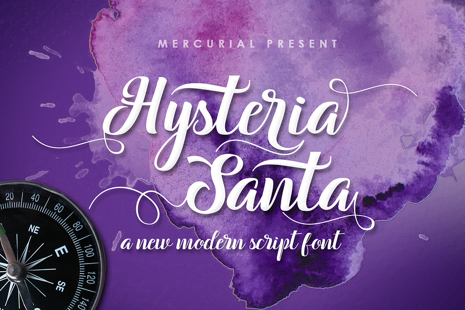 Hysteria Santa in Script Fonts - product preview 8