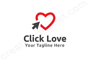  Click Love Logo Template