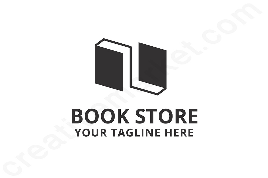 Book Store Logo Template | Creative Logo Templates ~ Creative Market