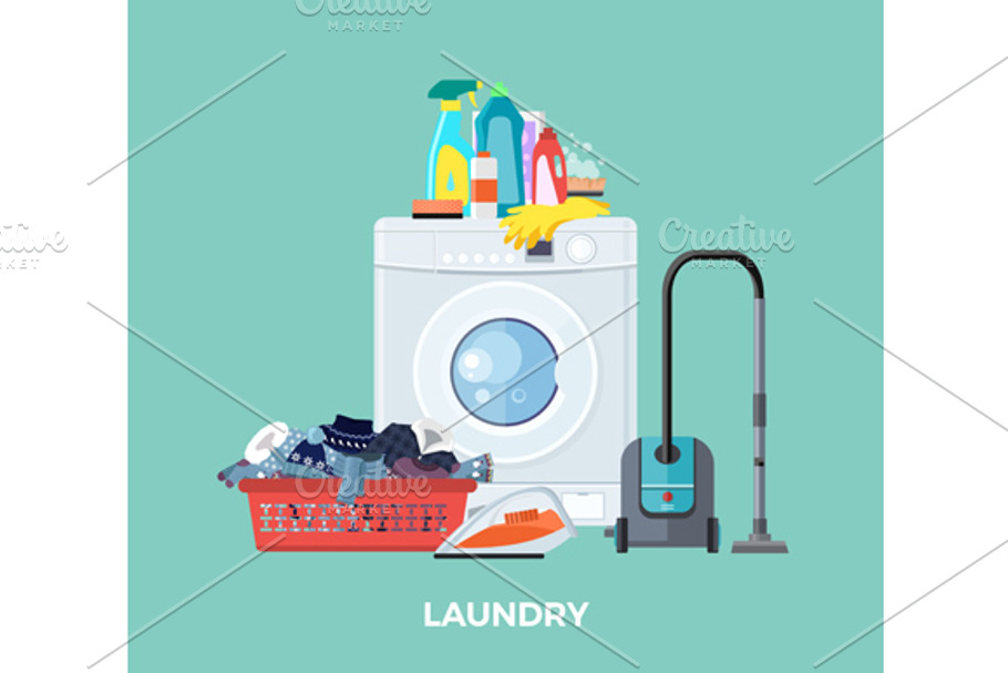 Laundry Washing Machine, Vacuum
