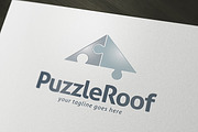 Puzzle Roof Logo Template