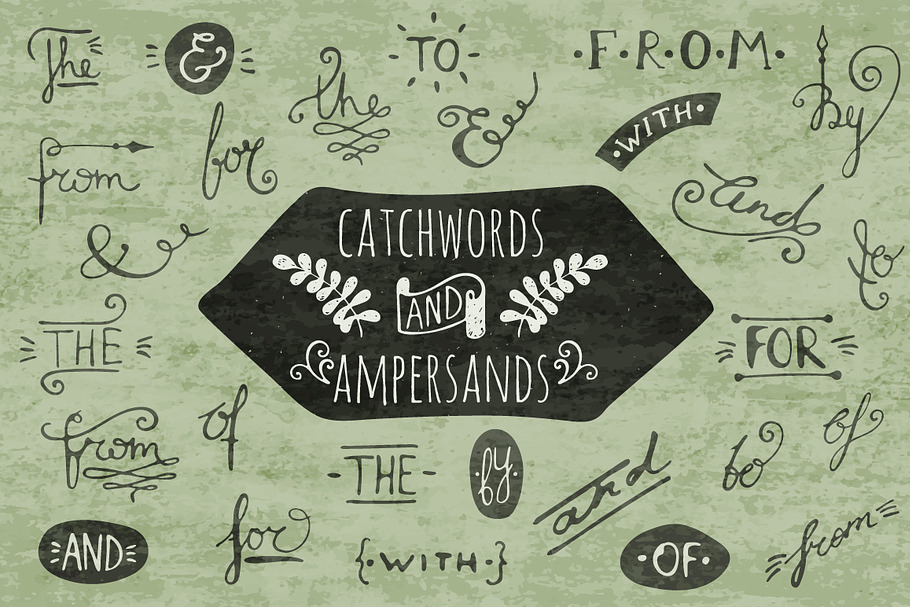 Ampersands and catchwords set in Illustrations - product preview 8
