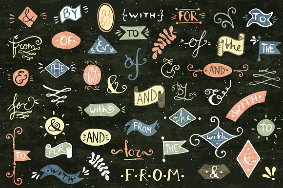 Ampersands and catchwords set in Illustrations - product preview 3