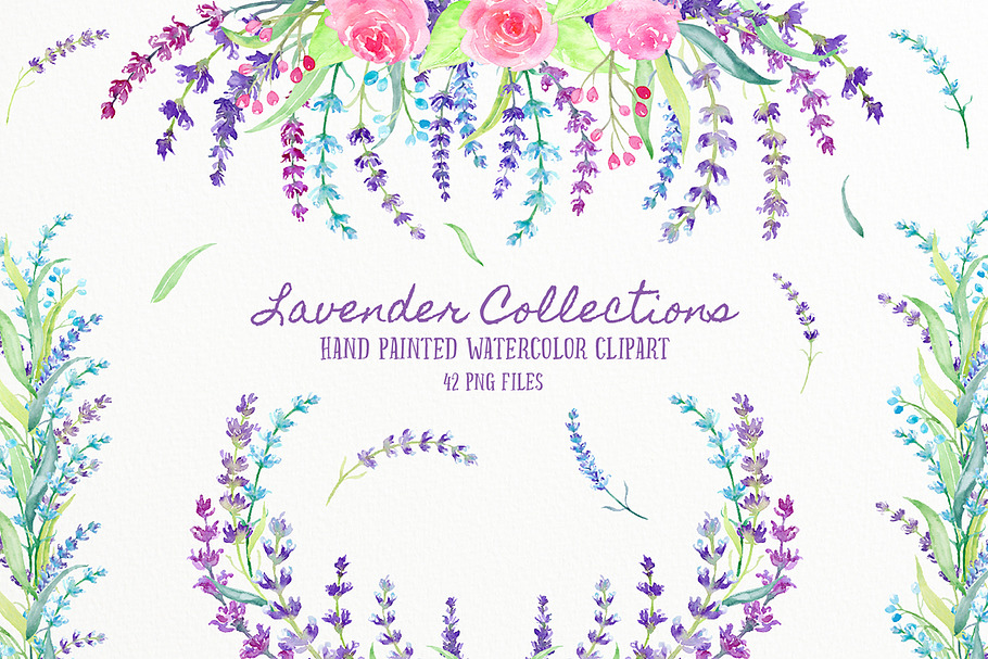 Watercolor Lavender Collection