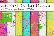 Neon Paint Splatter Seamless Texture