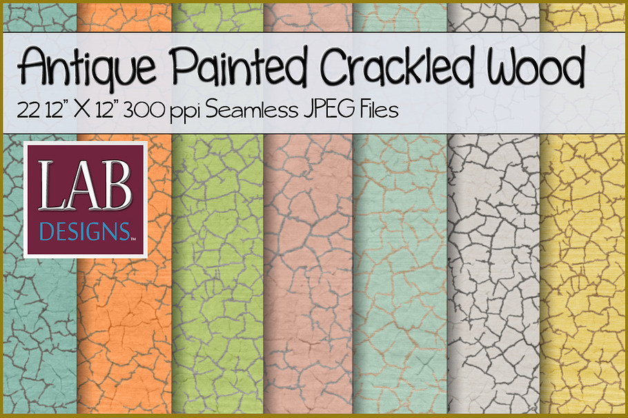 Painted Old Crackled Wood in Textures - product preview 8