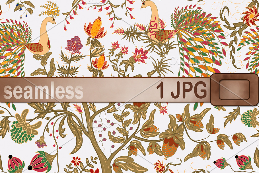 Pattern of birds of Paradise . in Patterns - product preview 8
