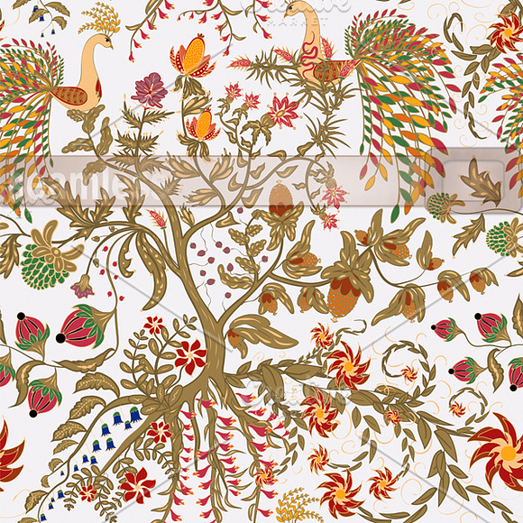 Pattern of birds of Paradise . in Patterns - product preview 1