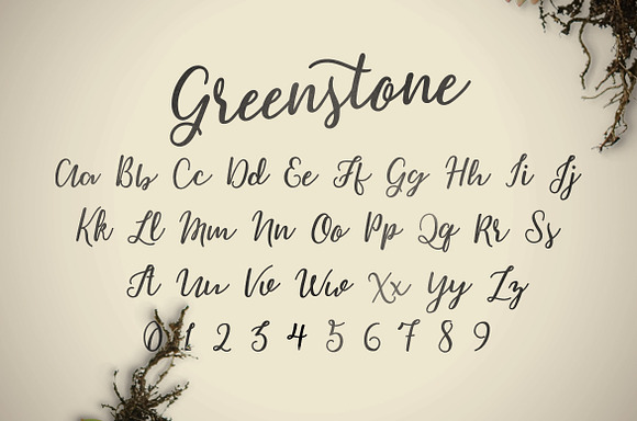 Greenstone Script (50% off) in Script Fonts - product preview 2