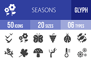 50 Seasons Glyph Icons