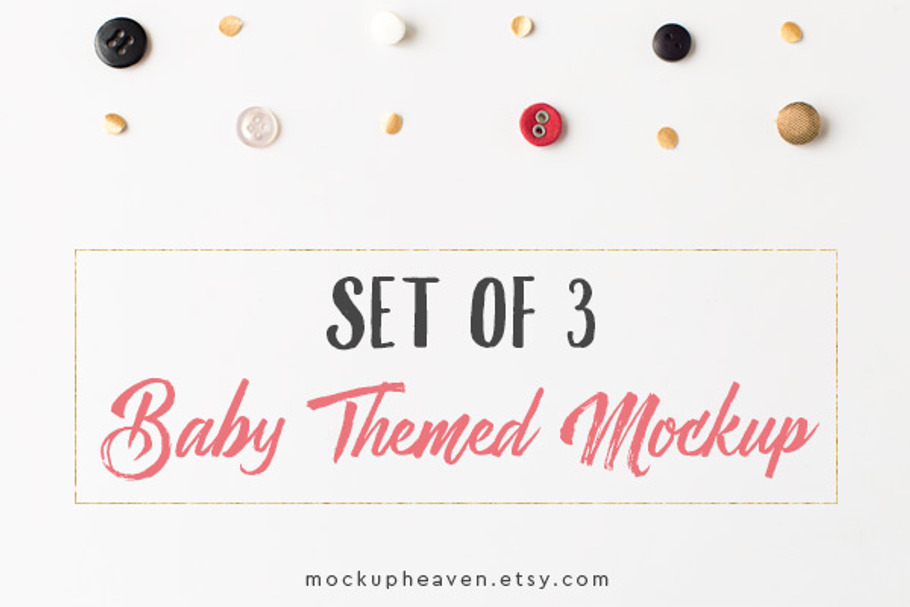 Baby Theme Styled Stock Mockups in Product Mockups - product preview 8