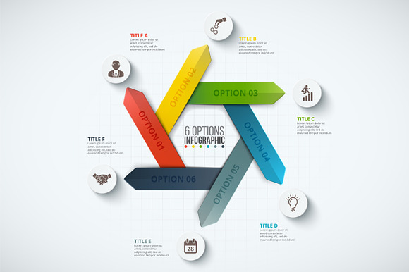 Infographics template set v.28 in Presentation Templates - product preview 4