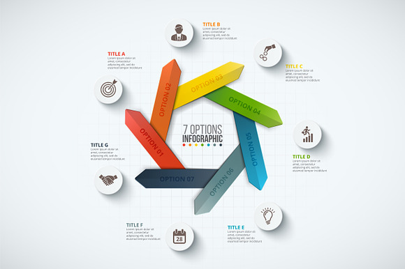 Infographics template set v.28 in Presentation Templates - product preview 5