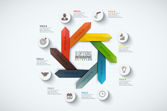 Infographics template set v.28 in Presentation Templates - product preview 6