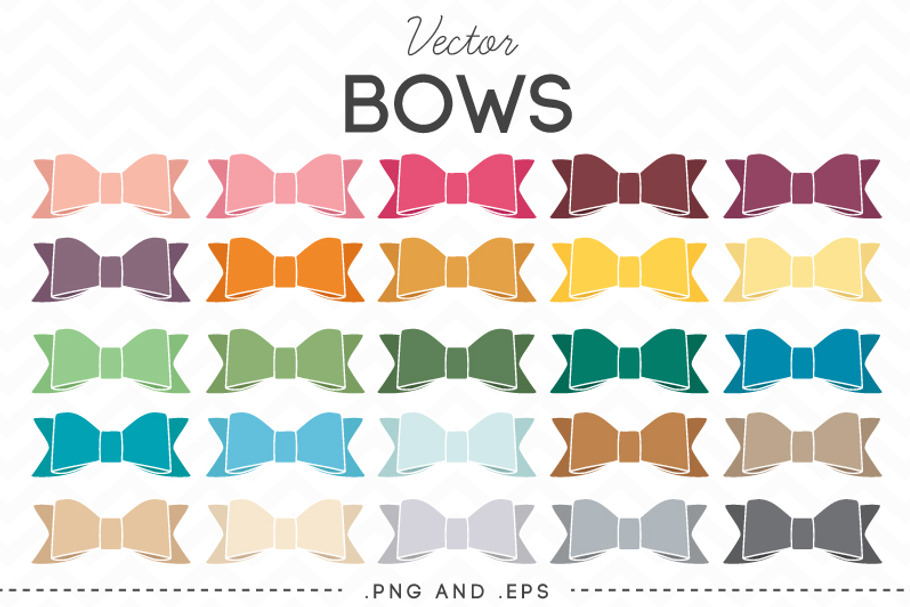 Bow Ribbon Vector Clip Art in Illustrations - product preview 8