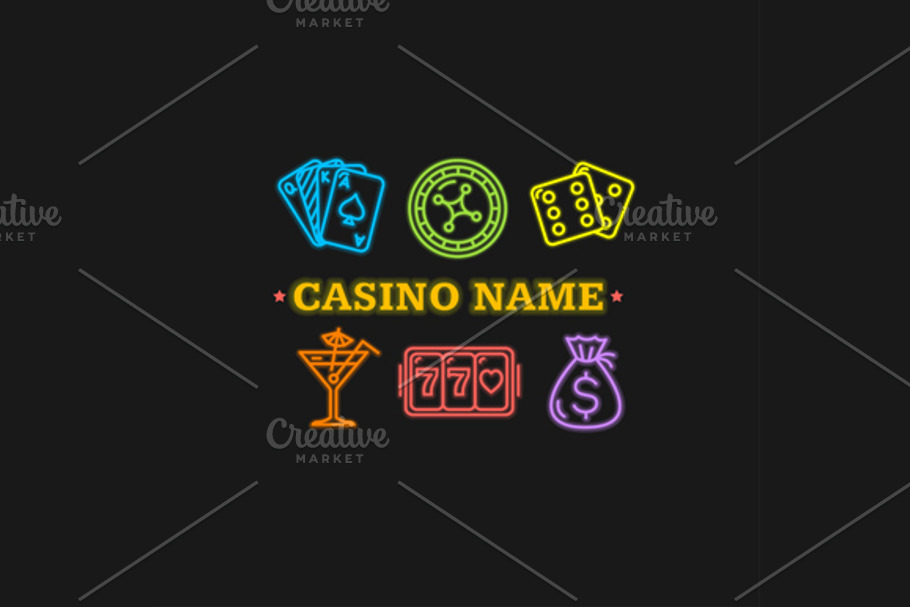 Casino Concept Neon. Vector in Illustrations - product preview 8