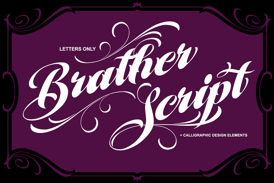 Brather Script in Script Fonts - product preview 8