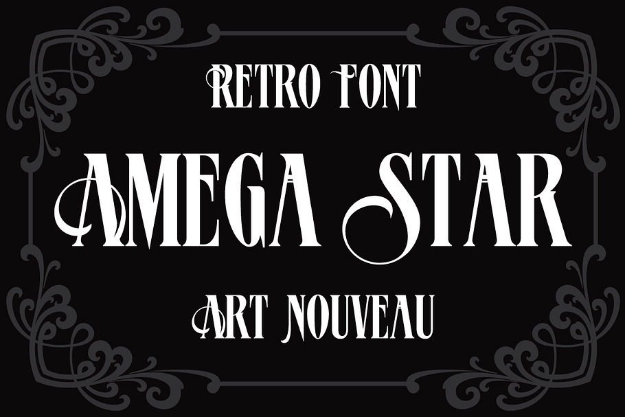 Amega Star in Display Fonts - product preview 8