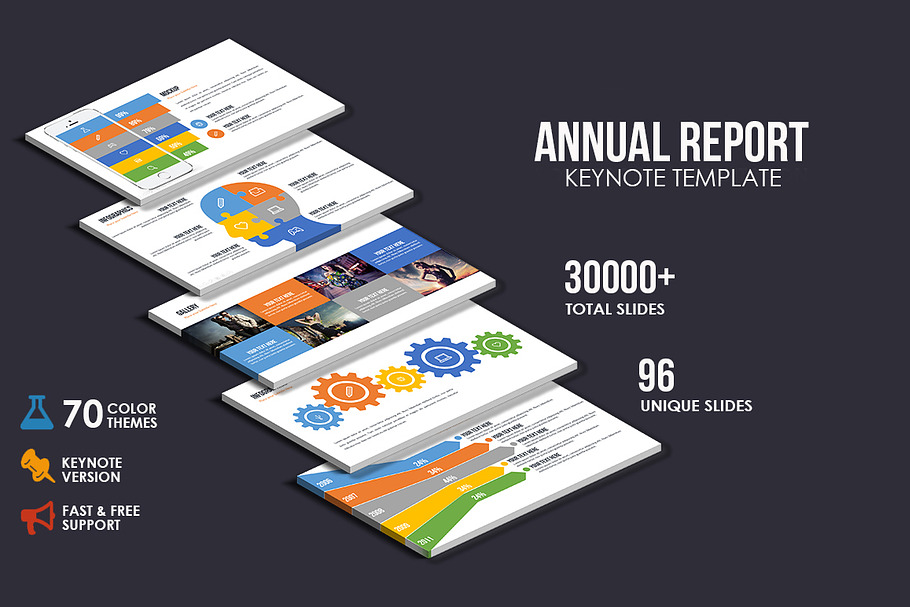 Annual Report Keynote Presentation in Keynote Templates - product preview 8