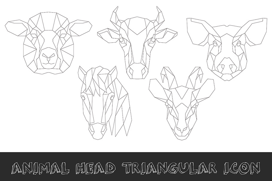 Farm animal head icon in Animal Icons - product preview 8