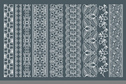 Vertical seamless lace borders