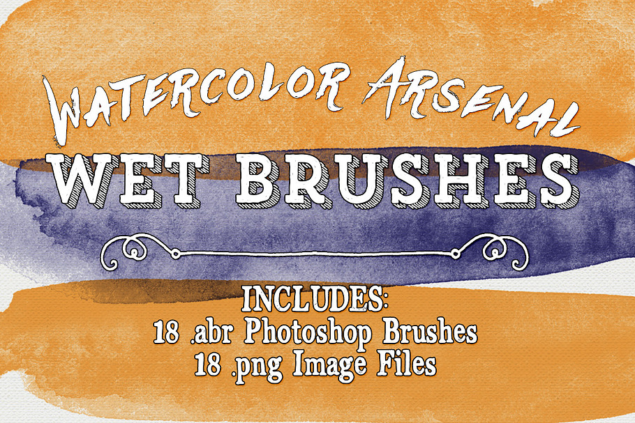 Watercolor Arsenal Wet Brushes in Photoshop Brushes - product preview 8