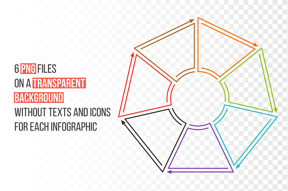 Line flat elements for infographic in PowerPoint Templates - product preview 2