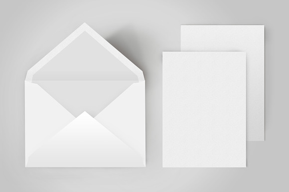 Fully layered envelope mock up in Print Mockups - product preview 3