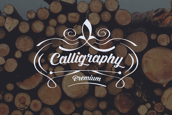 Calligraphy Badges in Logo Templates - product preview 1