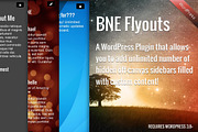 Flyout Custom Content for WordPress