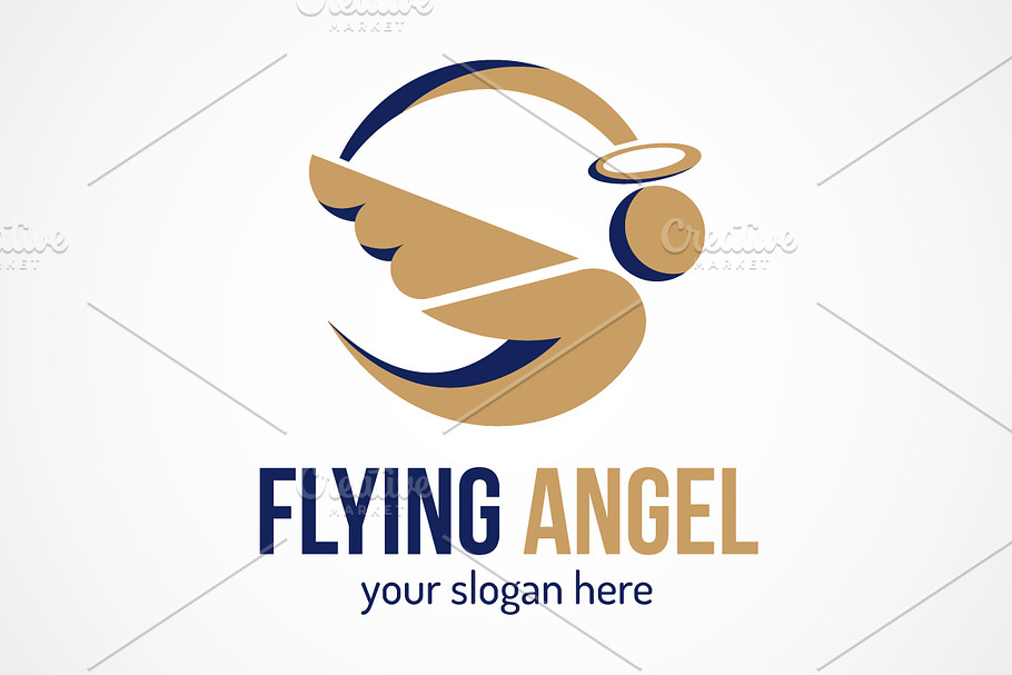 Flying Angel in Logo Templates - product preview 8