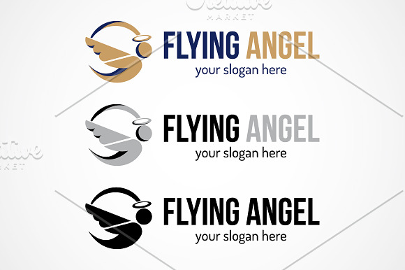 Flying Angel in Logo Templates - product preview 1