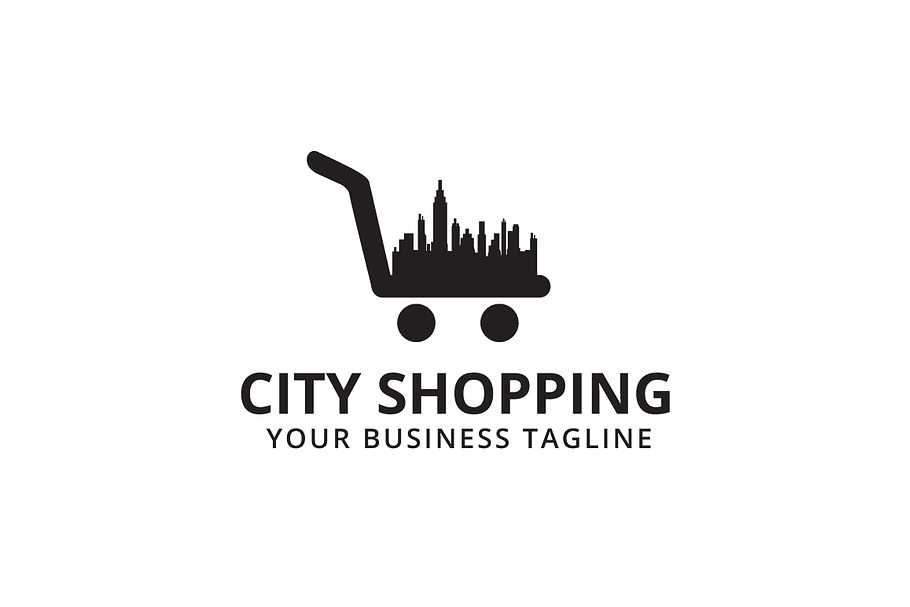 City Shopping Logo Template