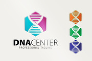 Dna Center X Letter Logo